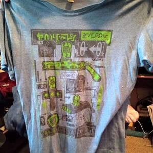 Rick and Morty portal gun schematics t shirt
